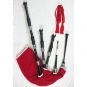 Rosewood Highland Full Size Bagpipe Set ( Black Color )